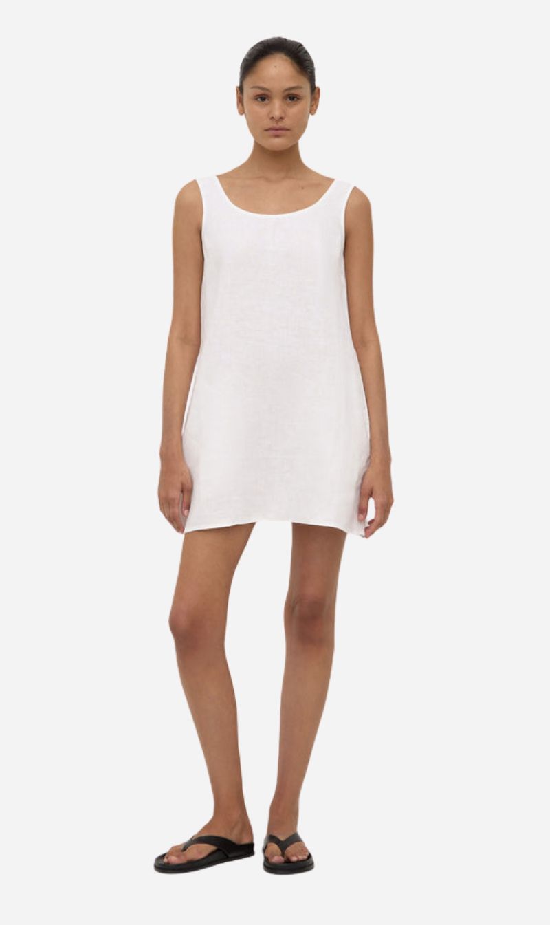 Assembly Label | Selma Linen Mini Dress - White
