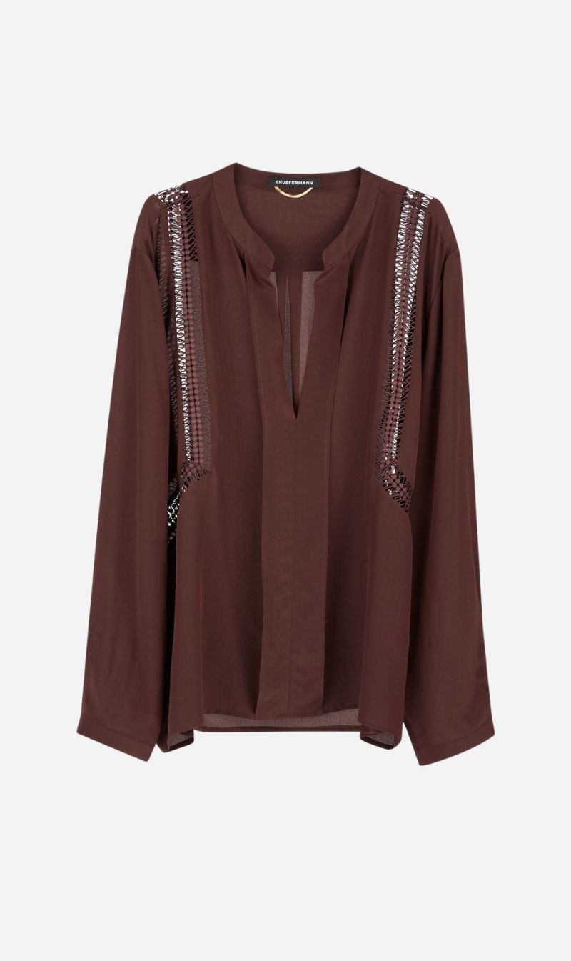 Knuefermann | Oversized Lattice Shirt - Port