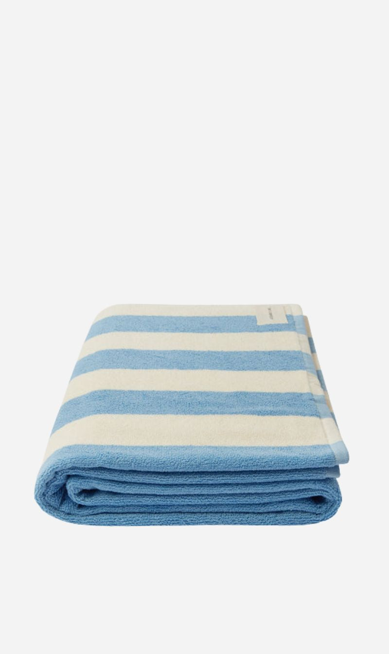 Assembly Label | Signature Stripe Beach Towel - Skylar/Cream
