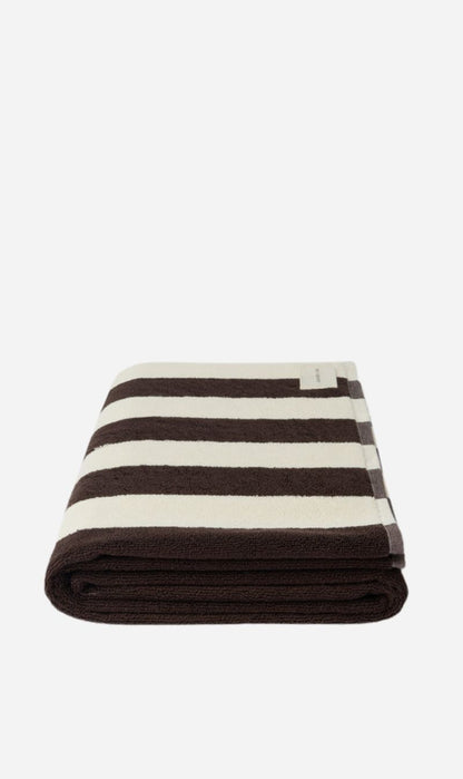 Assembly Label | Signature Stripe Beach Towel - Ganache/Cream