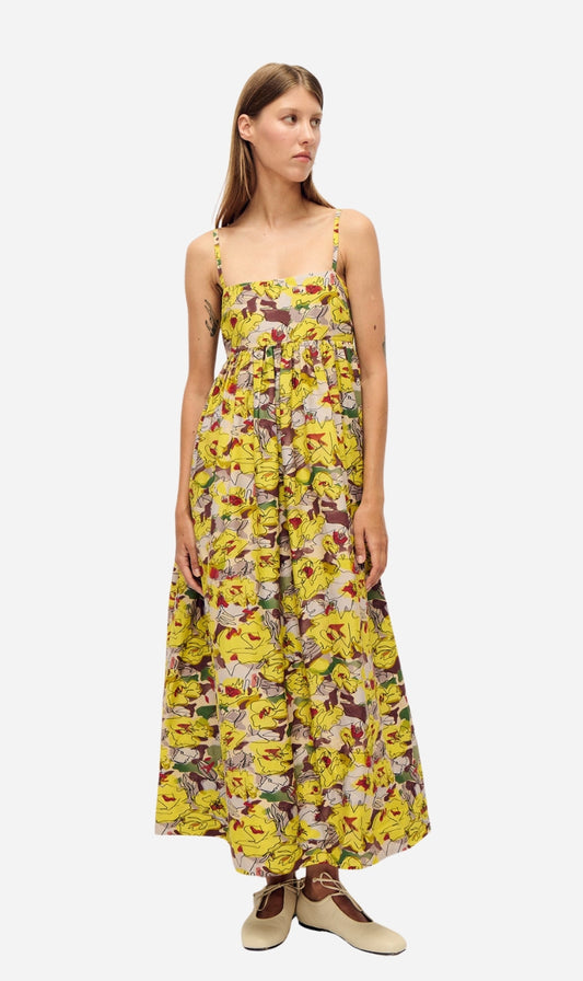 Silk Laundry | Cotton Silk Tulip Dress - Sun Floral