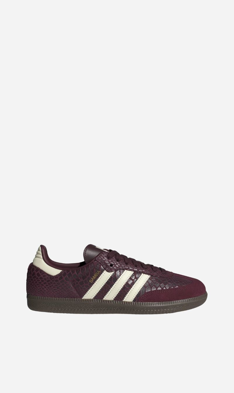 Adidas | Samba OG - Maroon / Cream White / Gold Metallic