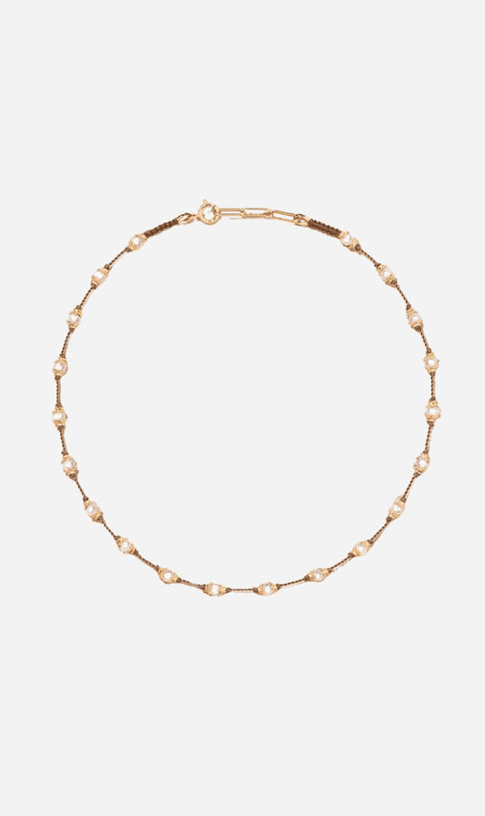 Tityaravy | Peony Freshwater Pearl Necklace