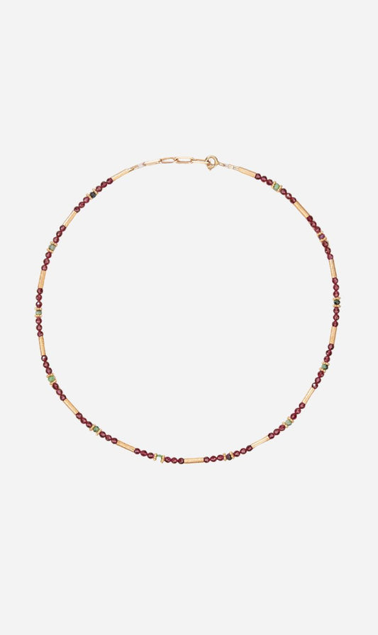 Tityaravy | Ananda Necklace - Garent/Zoisite