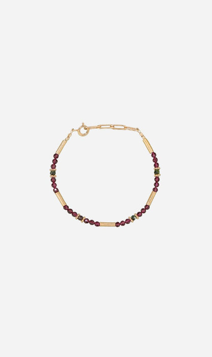 Tityaravy | Ananda Bracelet - Garnet/Zoisite