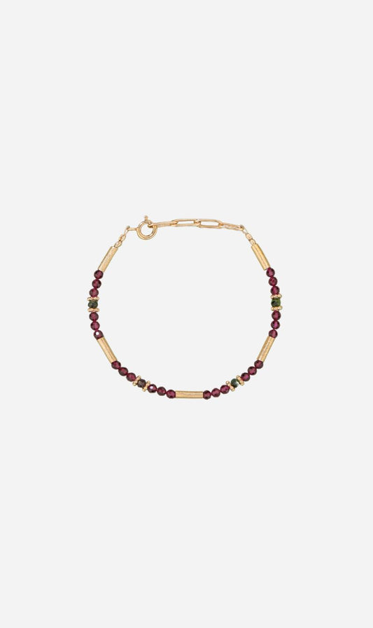 Tityaravy | Ananda Bracelet - Garnet/Zoisite