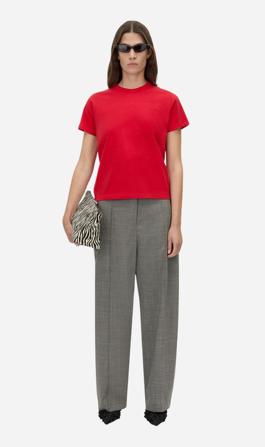 Camilla and Marc | Rosa Monogram Neat Fit Tee - Poppy Red