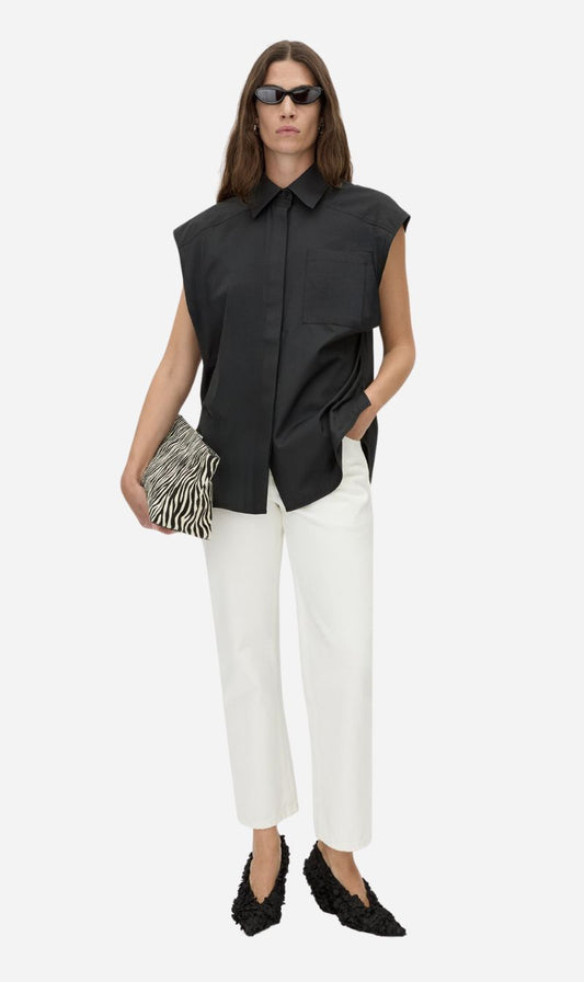 Camilla and Marc | Milo Sleeveless Shirt - Black