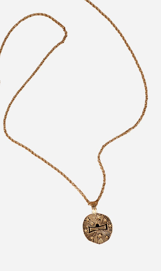 Zoe & Morgan | Sun In Libra Necklace - Gold