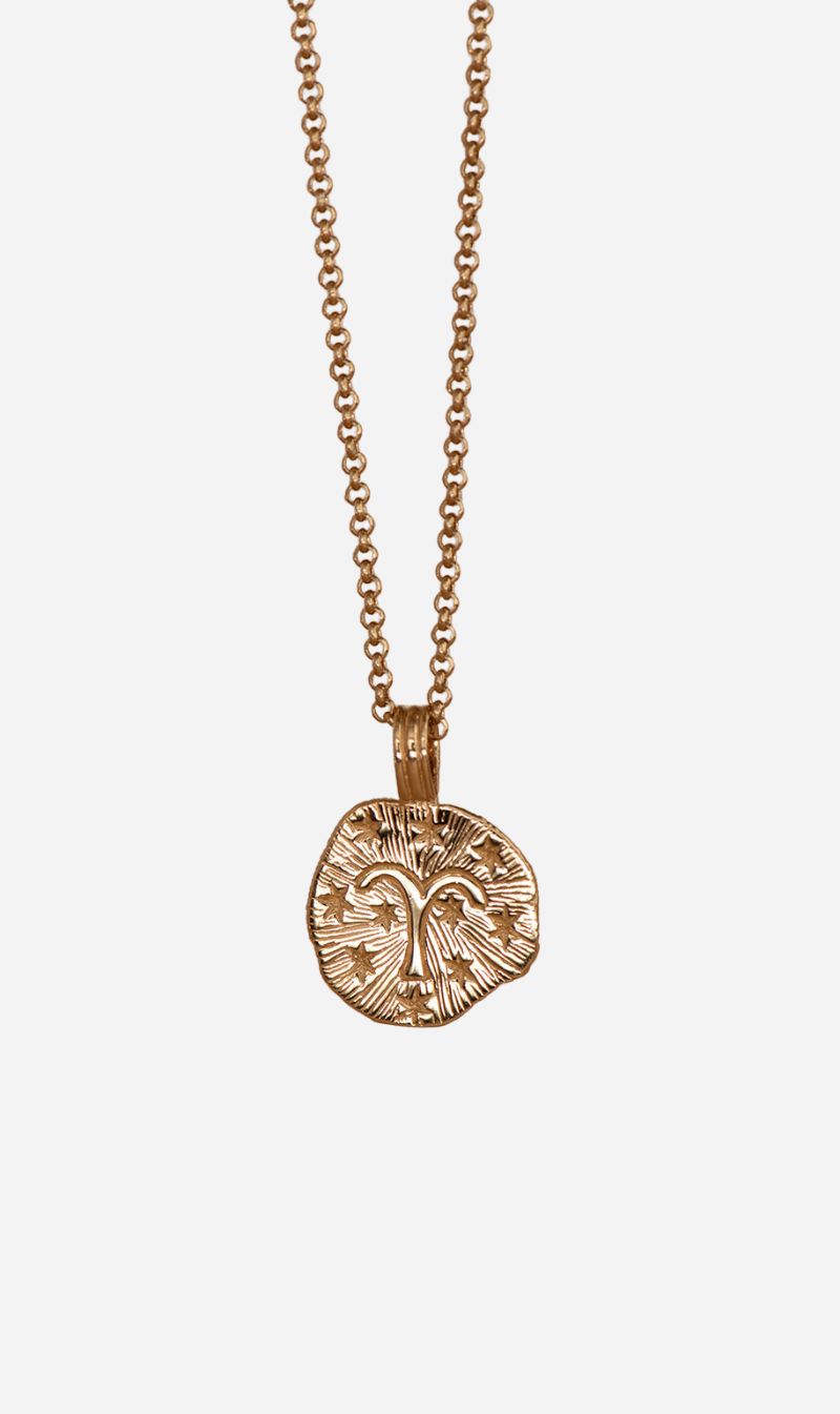 Zoe & Morgan | Sun In Aries Necklace - Gold