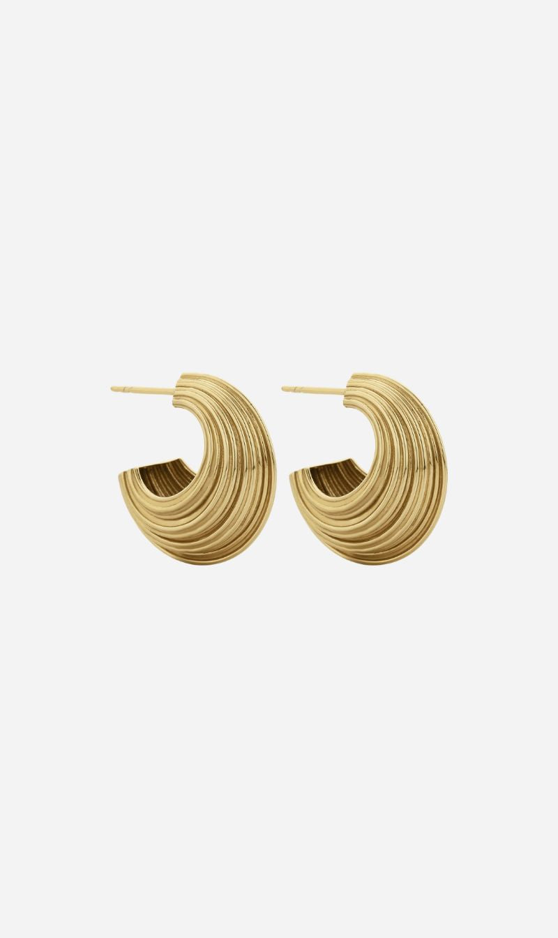 Zoe & Morgan | Rae Hoops - 22k Gold Plated