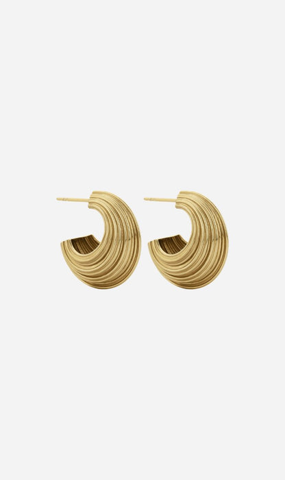 Zoe & Morgan | Rae Hoops - 22k Gold Plated