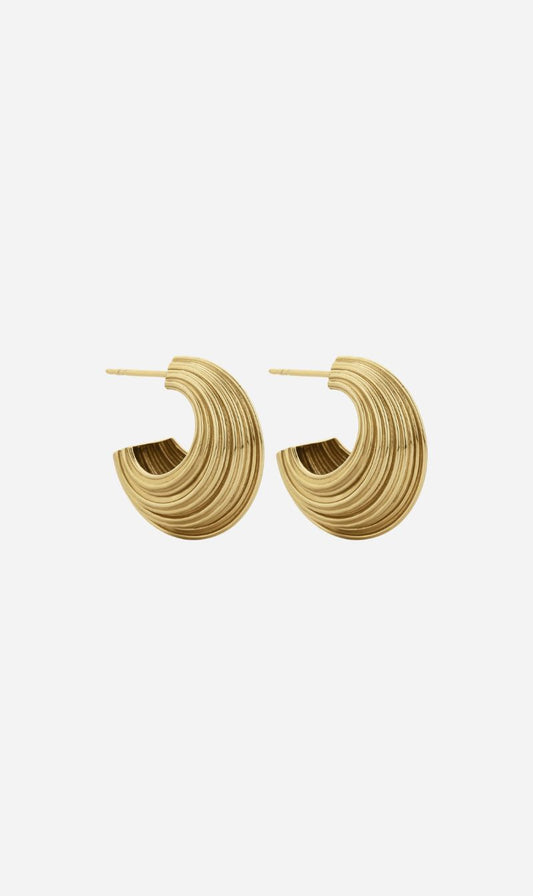 Zoe & Morgan | Rae Hoops - 22k Gold Plated