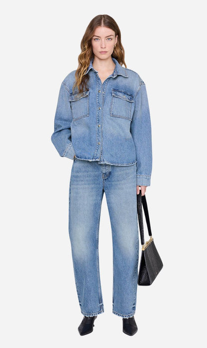 Aning Bing | Paxton Shirt - Baltic Blue