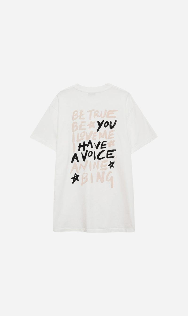 Anine Bing | Walker Tee Empowerment - Ivory