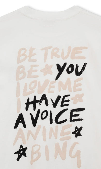 Anine Bing | Walker Tee Empowerment - Ivory