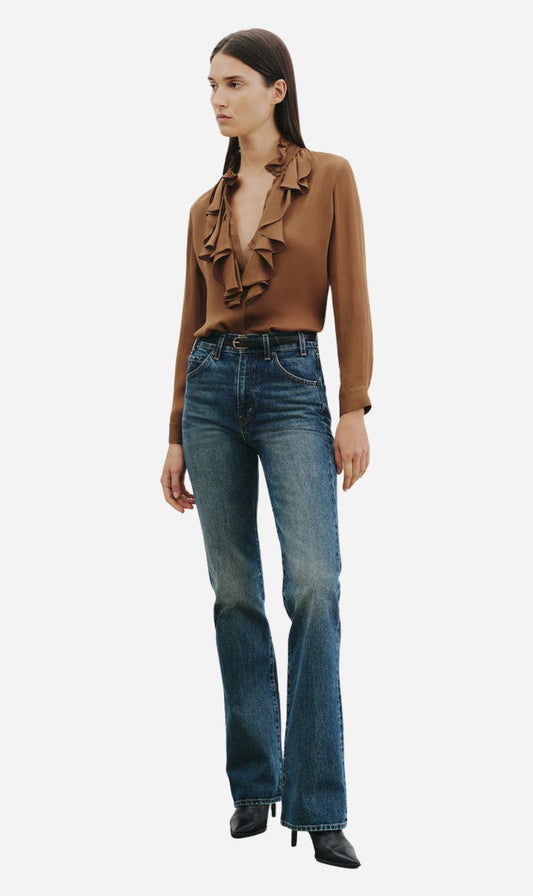 Nili Lotan | Lily Blouse - Cognac