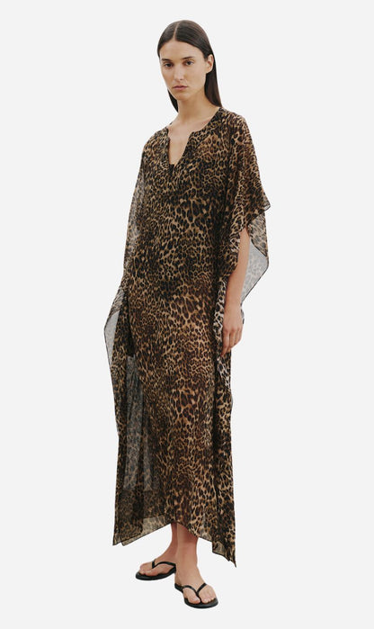 Nili Lotan | Erica Caftan - Vintage Leopard