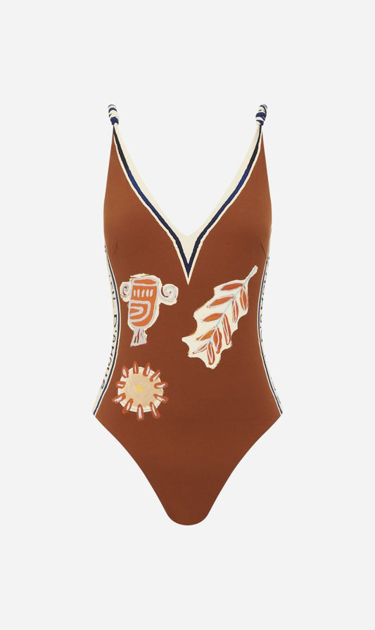 Alemais | Soleil D'Amour V Neck One Piece