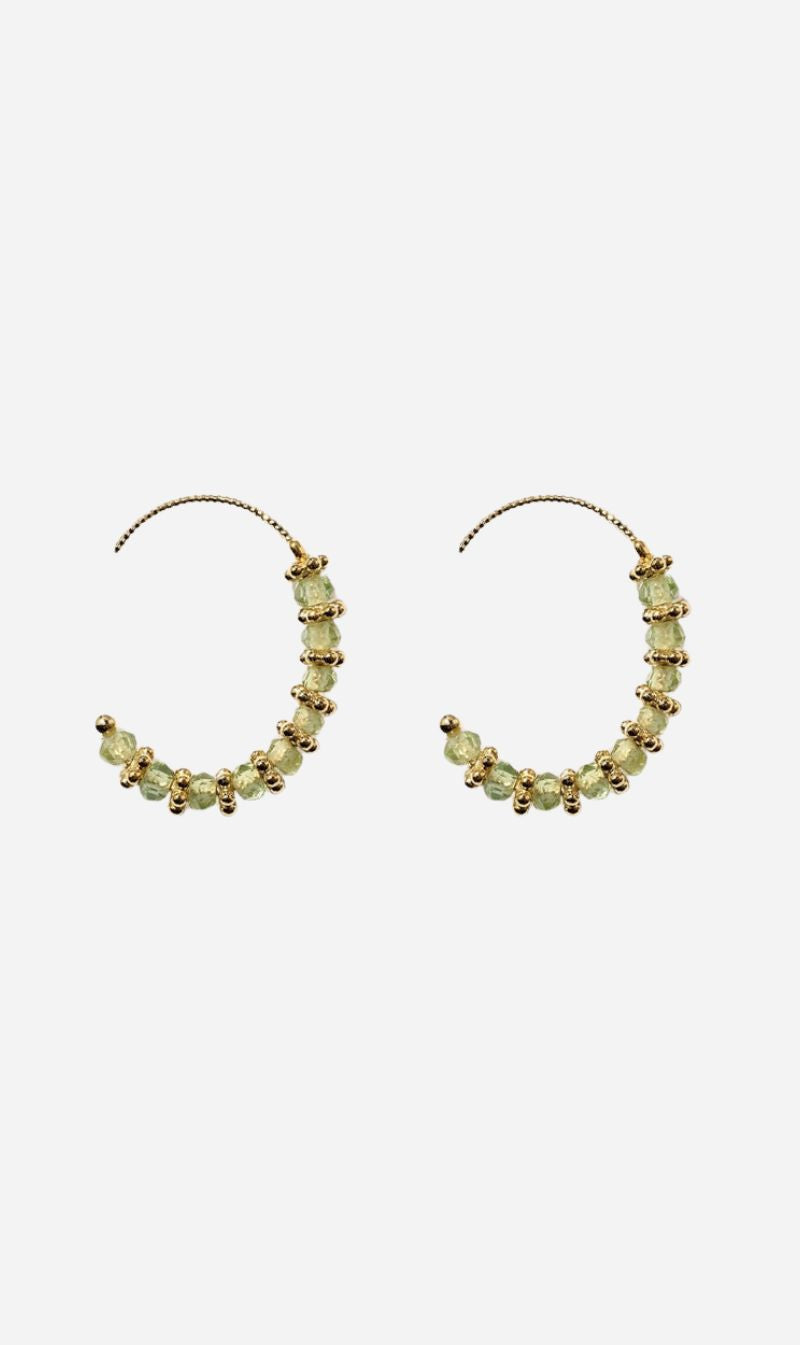 Tityaravy | Kamala Earrings - Green Amethyst