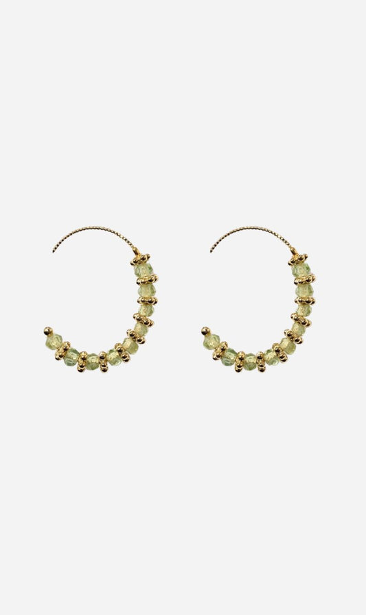 Tityaravy | Kamala Earrings - Green Amethyst