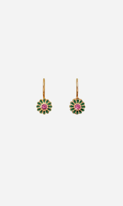 Tityaravy | Sai Enamel Earrings - Pink Tormaline