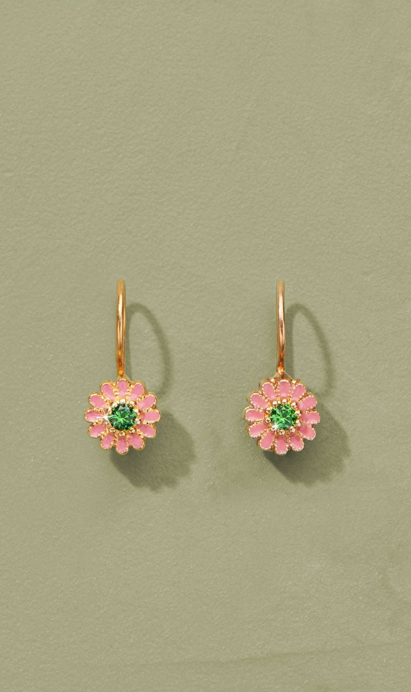 Tityaravy | Sai Enamel Earrings - Diopside