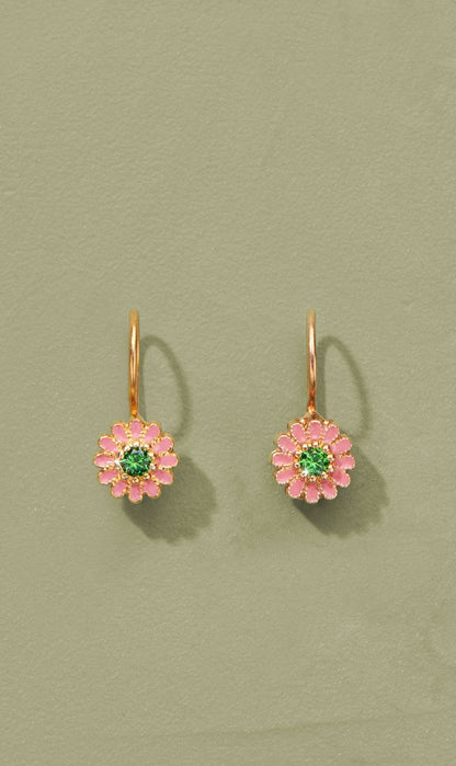 Tityaravy | Sai Enamel Earrings - Diopside