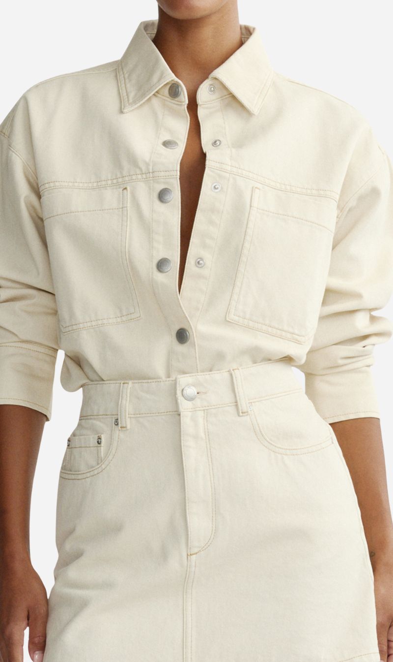 DL1961 | Addison Overshirt - Ecru
