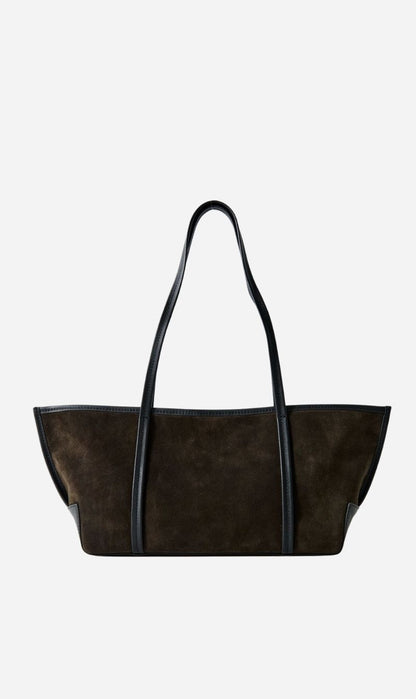 St Agni | Slim Bateau Tote - Coffee