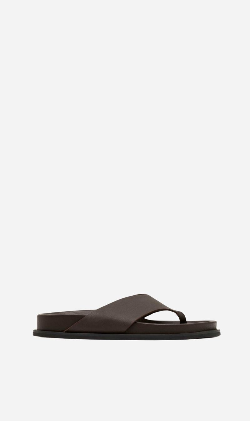 St Agni | Classic Thong Slide - Coffee