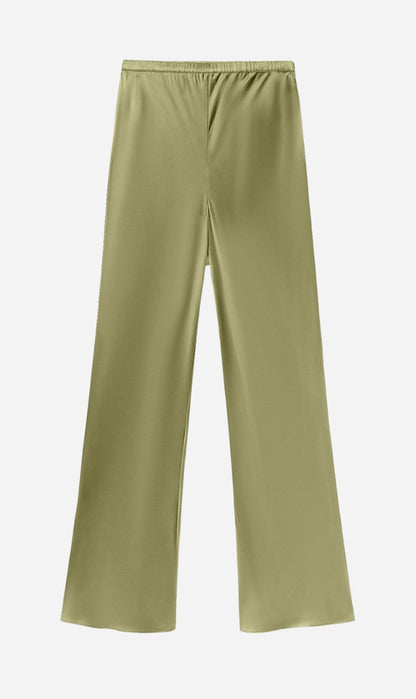 Silk Laundry | Bias Cut Pants - Sage