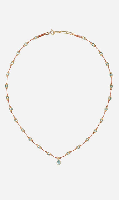 Tityaravy | Peony Talisman - Blue Topaz