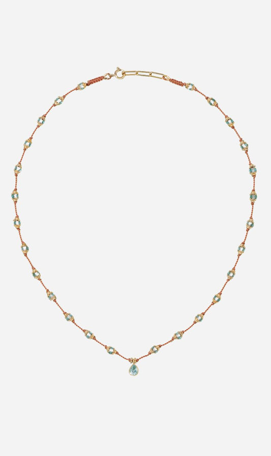 Tityaravy | Peony Talisman - Blue Topaz