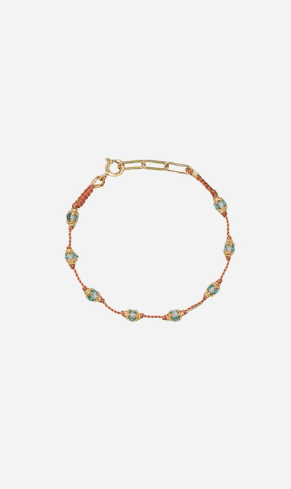 Tityaravy | Peony Bracelet - Blue Topaz