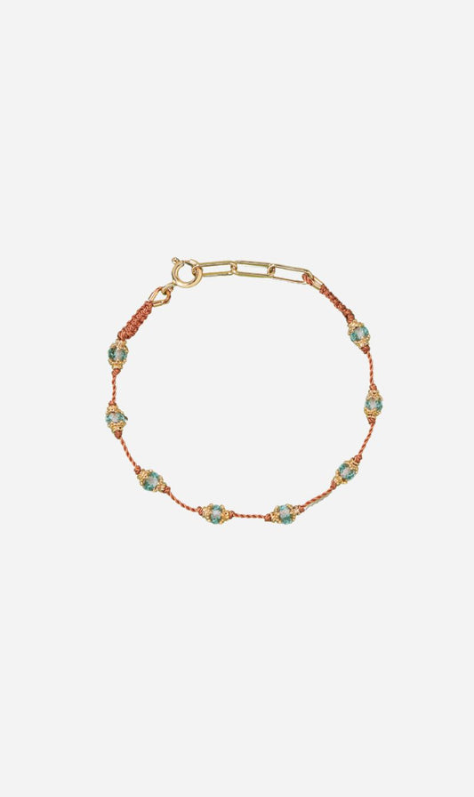 Tityaravy | Peony Bracelet - Blue Topaz