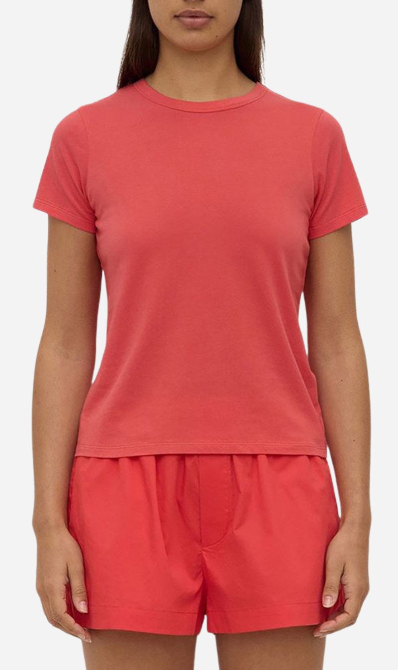 Assembly Label | Indi Short Sleeve Tee - Washed Chilli