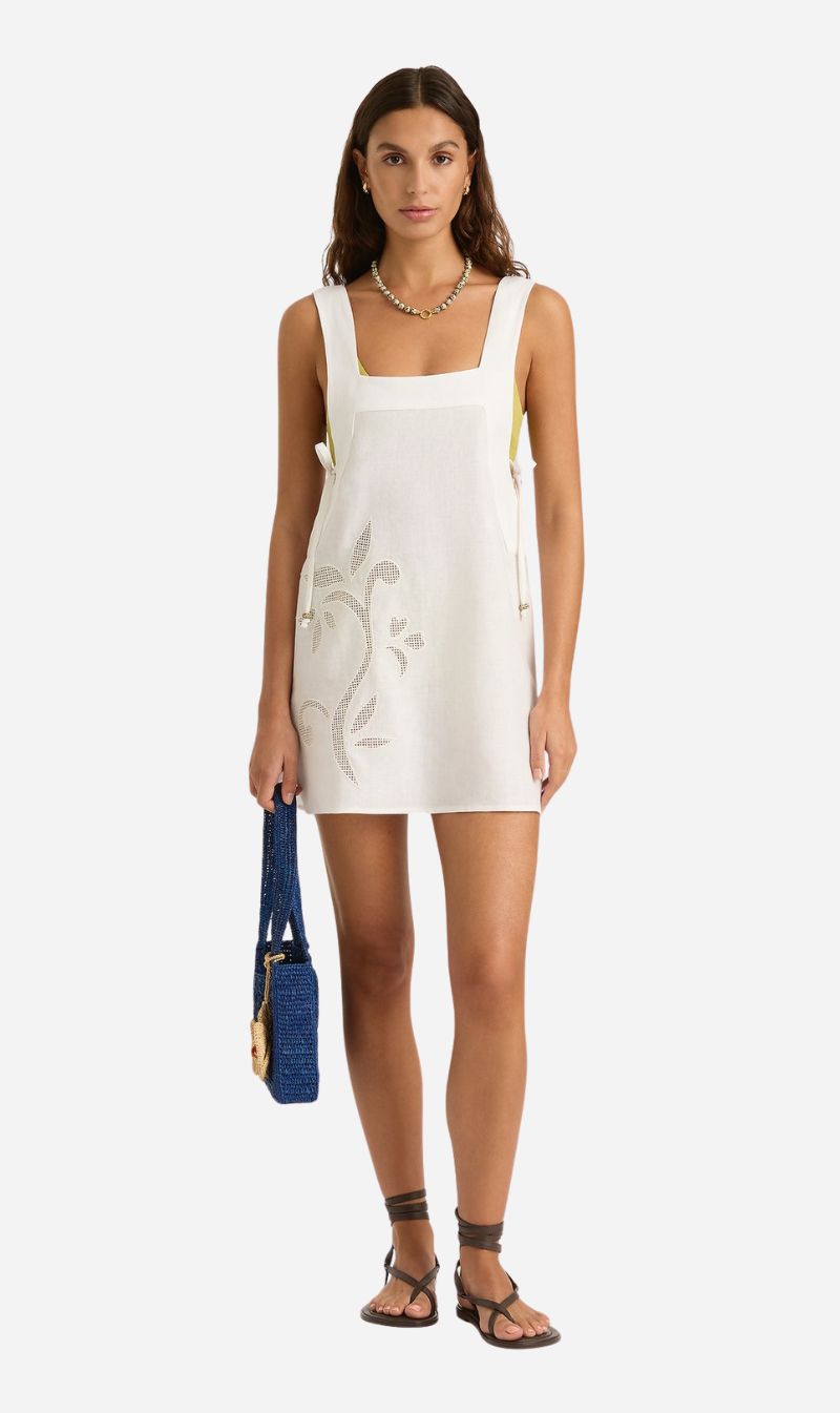 Soleil Soleil | Harper Mini Dress - Lotus Broderie