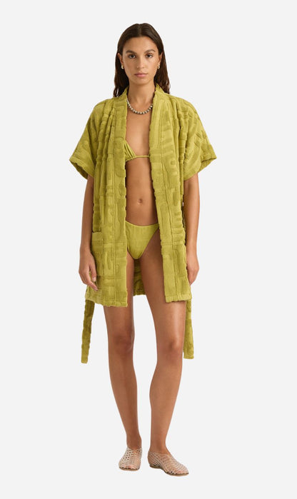 Soleil Soleil | Towelling Mini Robe - Kin Aloe