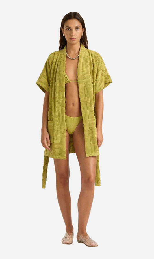 Soleil Soleil | Towelling Mini Robe - Kin Aloe