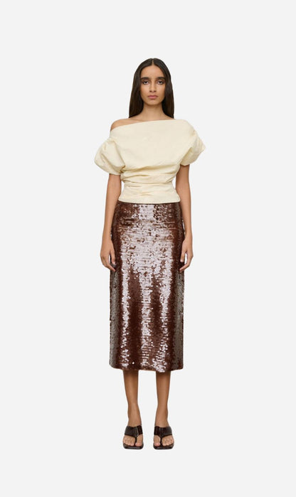 One Of Others | Kendall Skirt - Coffee