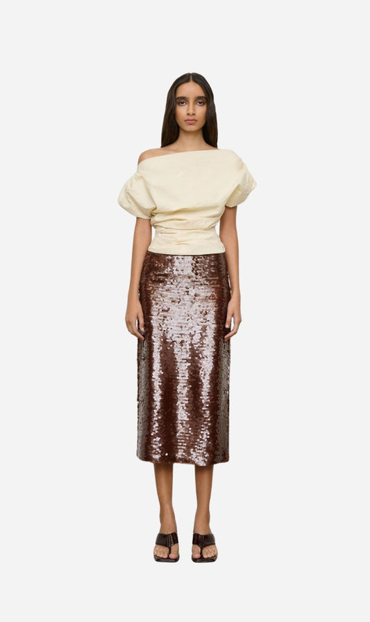 One Of Others | Kendall Skirt - Coffee