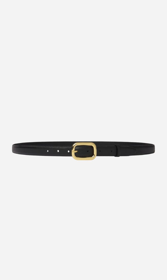 Frame Denim | The Rounded Buckle Belt - Black