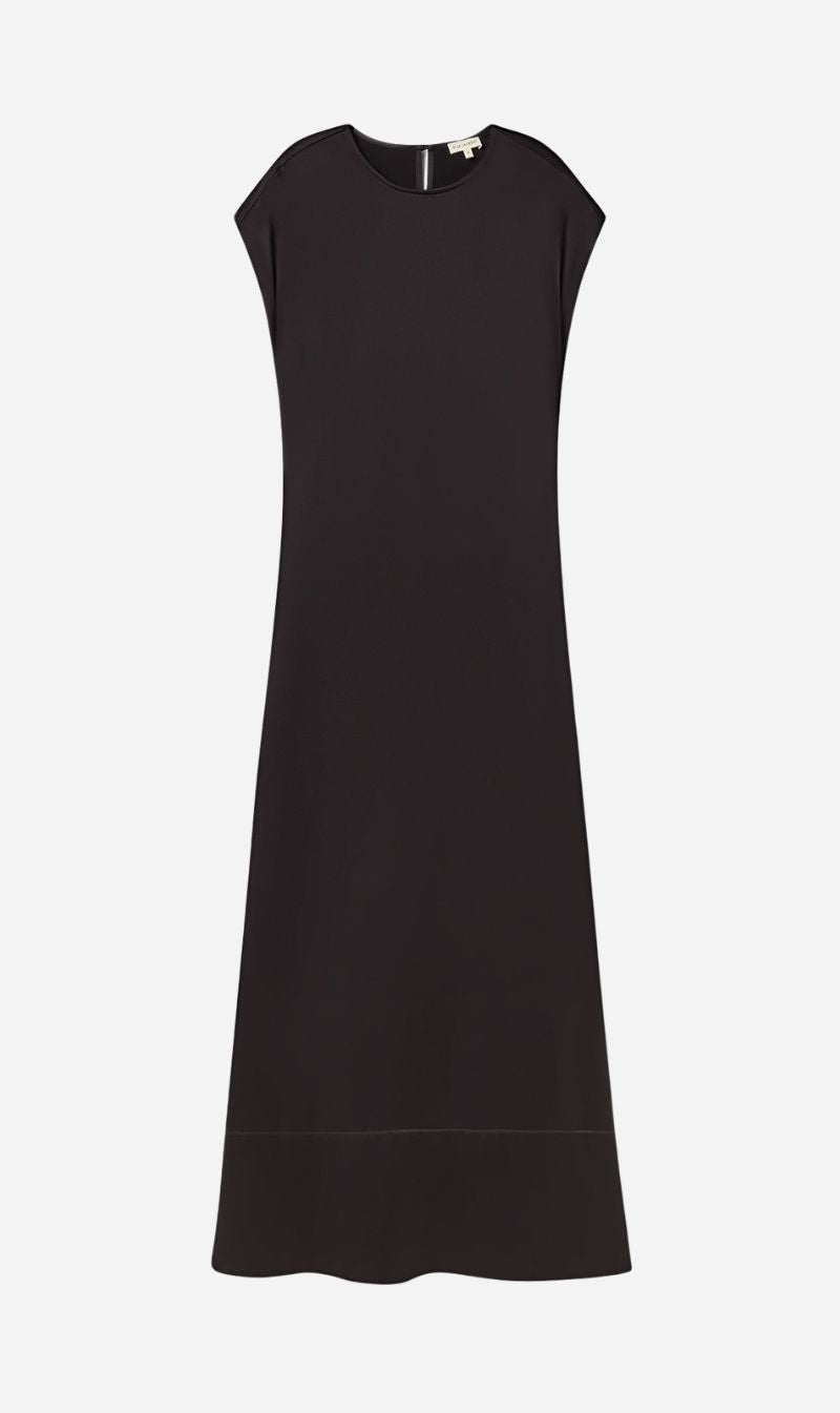 Silk Laundry | Column Dress - Black