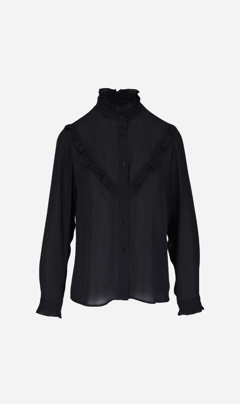 Nili Lotan | Marcela Shirt - Black