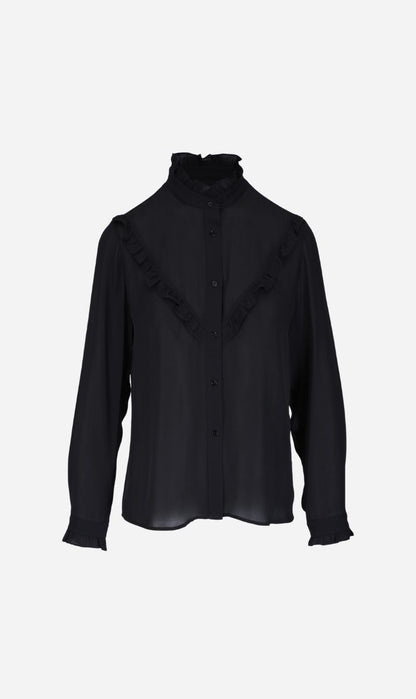 Nili Lotan | Marcela Shirt - Black