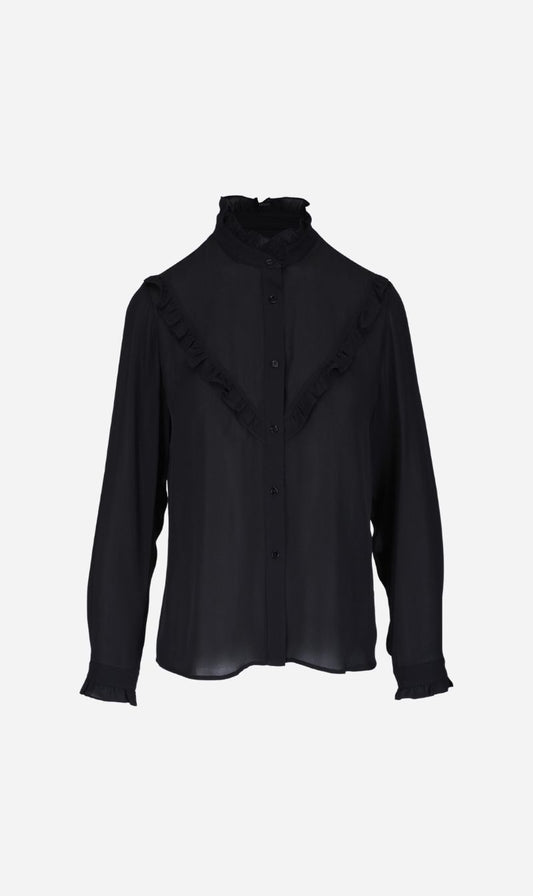 Nili Lotan | Marcela Shirt - Black