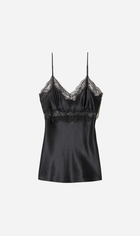 Nili Lotan | Felicie Lace Cami Top - Black