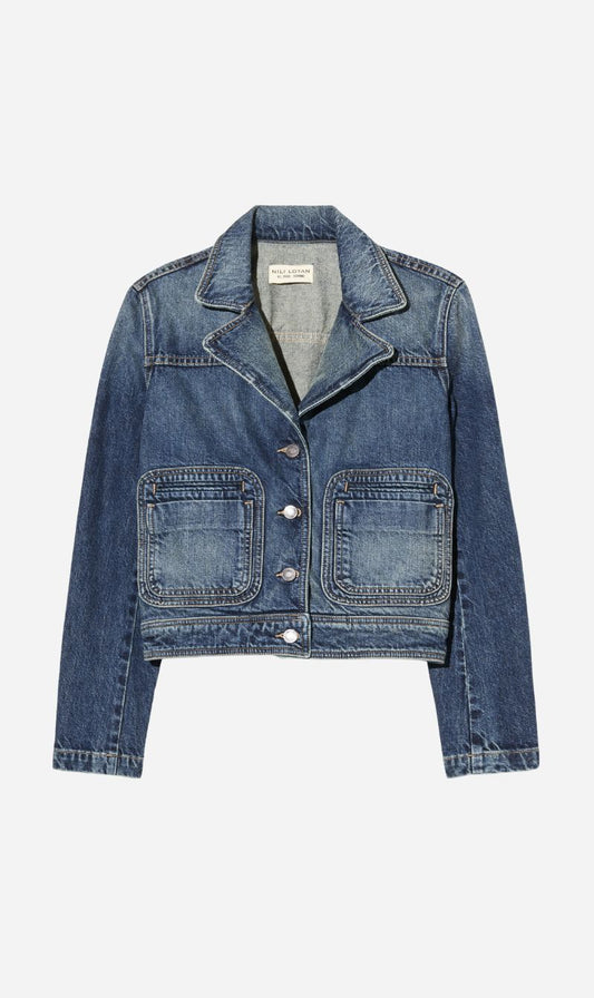 Nili Lotan | Georgy Denim Jacket - Simon Wash