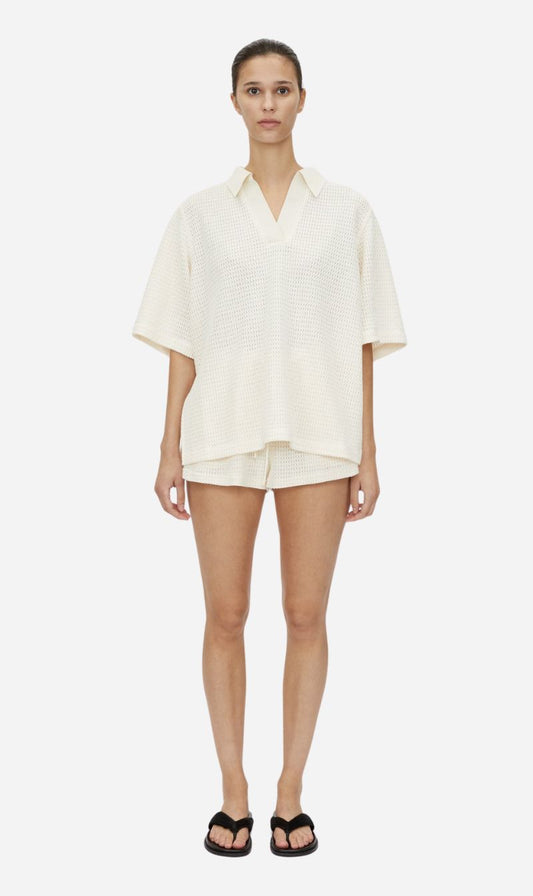 Camilla and Marc | Turrell Collared Tee - Ivory